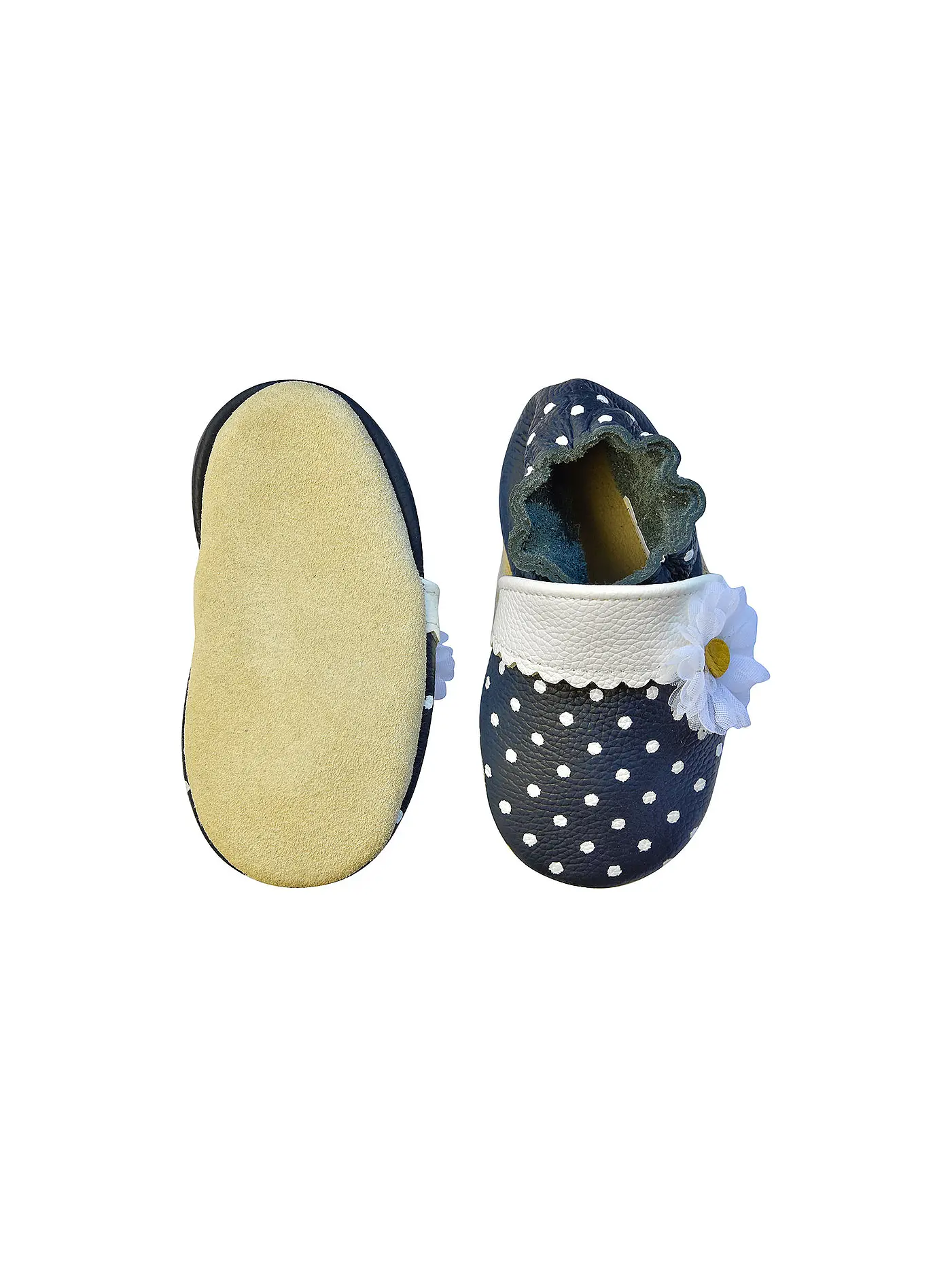 ROSE ET CHOCOLAT | Mädchen Krabbelschuhe Polka Dot | 